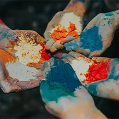 Holi colors