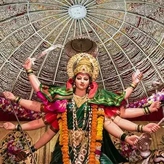 Maa durga idol during Navratri